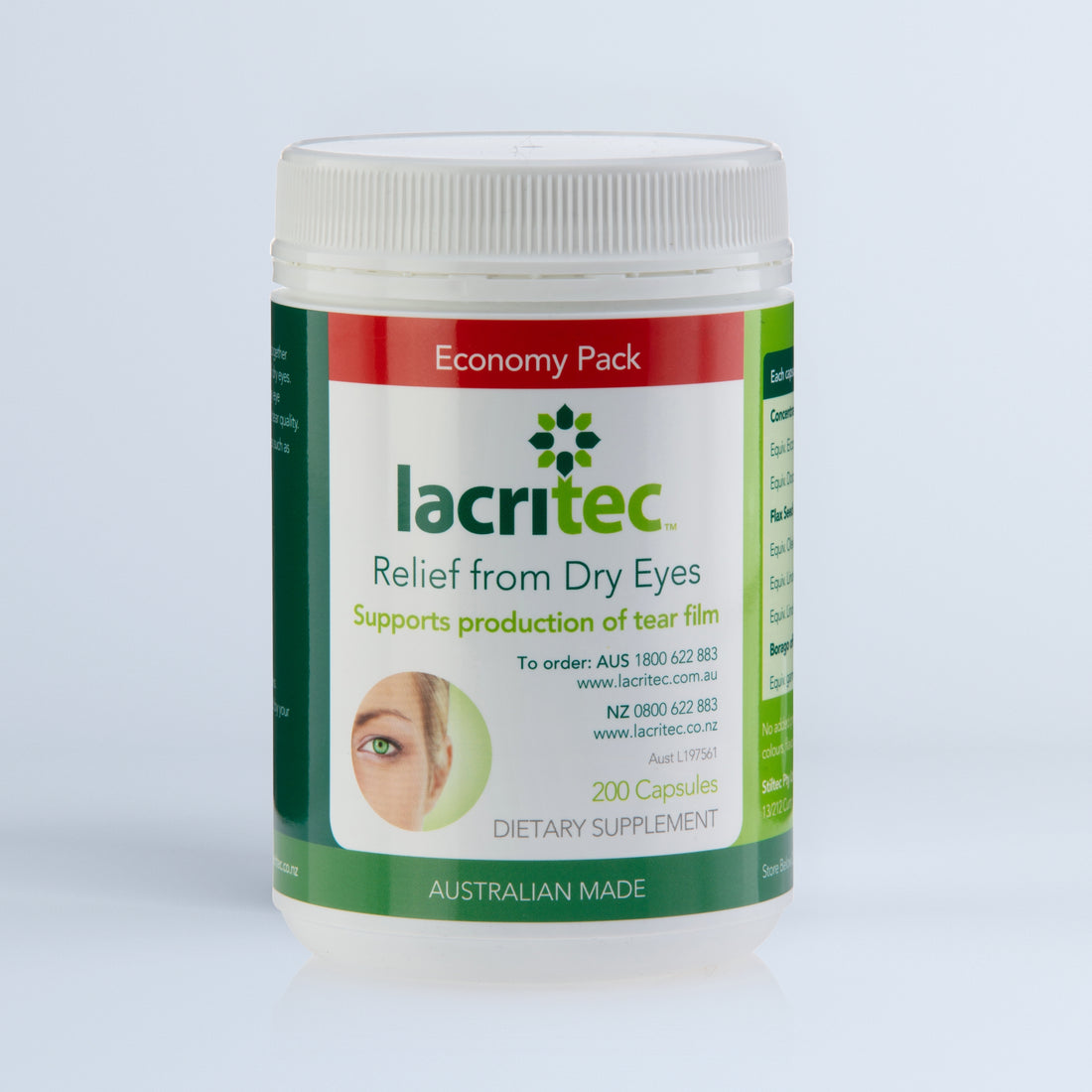 Lacritec Dry Eye Supplements 200