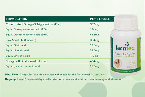 Lacritec Dry Eye Supplements 200